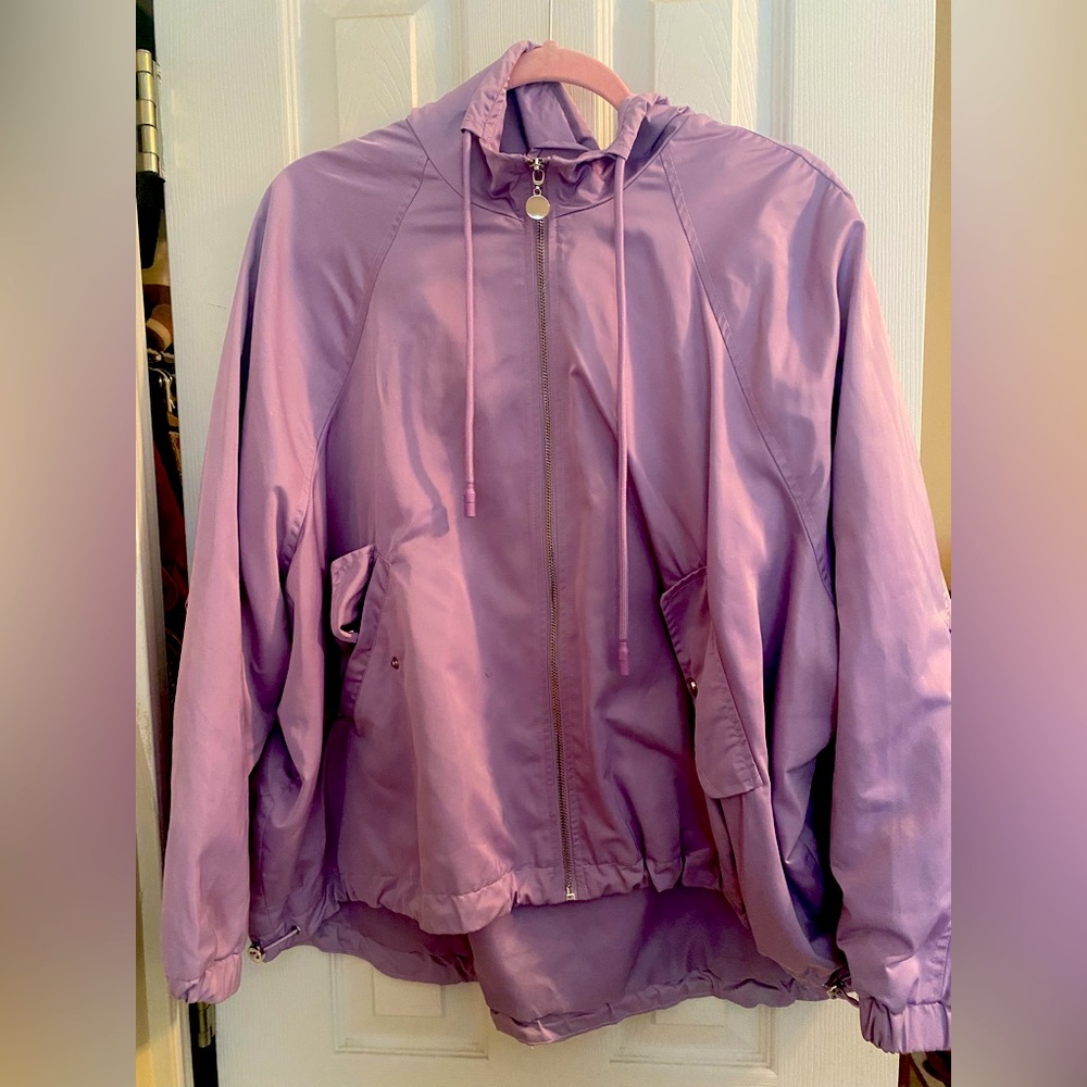 Zara rain jacket purple